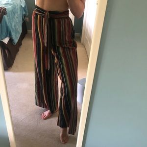 NWT UO Wide Leg Multicolor/Black Pants